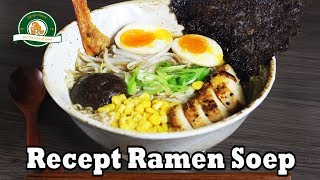 Recept Japanse ramen noedel soep met kip maken [upl. by Ayadahs]