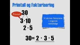 Primtall og Faktorisering [upl. by Adlog]