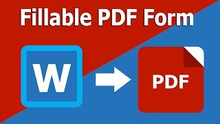 How to Make Fillable PDF Form from Using Microsoft Word in Adobe Acrobat Pro [upl. by Igig]