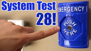 ADT Fire Alarm System Test 28  NEW STI Push Station amp Exceeders [upl. by Ahselaf]