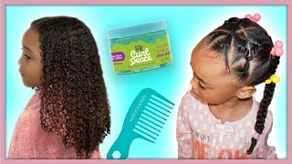 This Hairstyle Lasts All Week  Kids Curly Hair Routine [upl. by Philan]