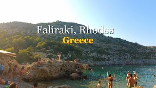 Faliraki Rhodes 🇬🇷 Walking tour 4k One of the most diverse resorts in the world [upl. by Furtek]