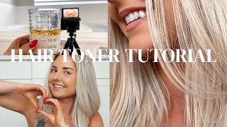 WELLA T18 TONER  DIY HAIR TUTORIAL [upl. by Ari486]