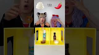 Candy Stick Vs Chili Sauce Eating Challenge 😅 foodchallenge lovehumanity shortvideo [upl. by Keifer]