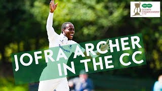 Jofra Archer  Lethal With The Red Ball  Best RedBall Bowling  Specsavers County Championship [upl. by Oiluj]