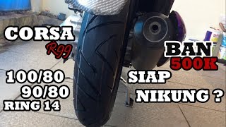 REVIEW BAN CORSA R99 908014 X 1008014 HONDA BEAT FI [upl. by Katleen]