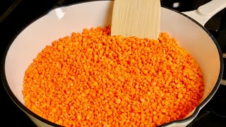 Incredibly delicious way to cook lentils Easy breakfast or dinner recipe [upl. by Aslin401]