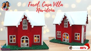 🔴Cómo Hacer Casa para VILLA NAVIDEÑA FAROLES Con Arte en Tus Manos [upl. by Fedora308]