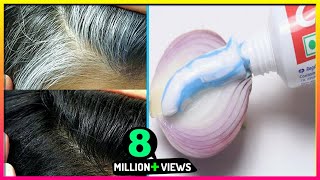 White Hair To Black Hair Naturally in Just 4 Minutes Permanently  100 Works  Pure Beauty Tips [upl. by Ddene]