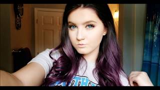 How to dye your hair black to plum ombre [upl. by Akenet]