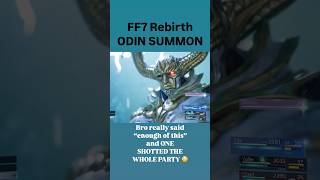 Odin summon FF7 rebirth 😳 bro was not having it finalfantasy7rebirth ff7rebirth bossfight fyp [upl. by Ridgley547]