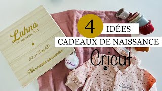 Comment faire des CADEAUX DE NAISSANCE Personnalisés avec la CRICUT MAKER ou JOY facile et rapide [upl. by Kaleb]