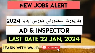 Jobs in Airport Security Force ASF 2024 [upl. by Lenno]