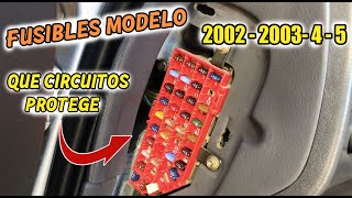 Que Circuitos Protegen los fusibles De Esta Caja En Tu Ford Explorer Sport Trac 200220032004 [upl. by Sehcaep]