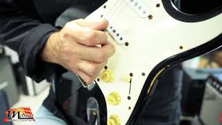 Fender Strat refretted with Dunlop 6105 fretwire [upl. by Hajidahk945]