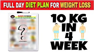 FULL DAY DIET PLAN FOR WEIGHT LOSS [upl. by Rind]