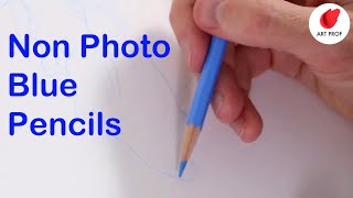 How a Non Photo Blue Pencil Works Techniques for Beginner Artists [upl. by Nerrej]