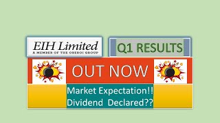 EIH Ltd Result Today  EIH Ltd Latest Result  EIH Ltd Share News  EIH Ltd Q1 Result [upl. by Eem]