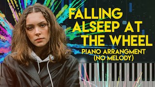 Holly Humberstone  Falling Asleep At the Wheel  Instrumental Piano Karaoke [upl. by Norac]