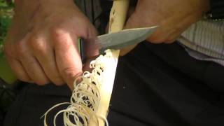 Making a Feather Stick  Bushcraft Basics [upl. by Ilanos716]