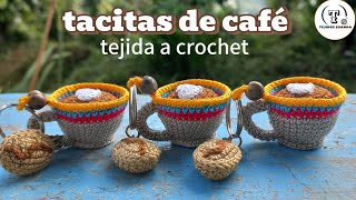 mini tacita de café tejida a crochet paso a paso [upl. by Yendirb234]