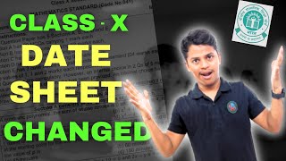 DATE SHEET CHANGED CLASS 10th  Date Sheet चेंज हो गई  Big Update CBSE [upl. by Huntington]