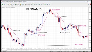 How to trade with the Bullish Pennant Forex Chart Pattern [upl. by Sosthina]