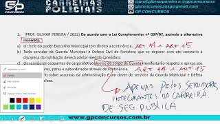 Concurso GMF  Exercícios  Regularmento Disciplinar Interno da Guarda Municipal de Fortaleza [upl. by Eerac]