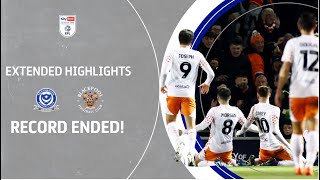 RECORD OVER  Portsmouth v Blackpool extended highlights [upl. by Caz524]