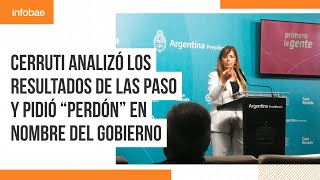 Gabriela Cerruti pidió quotdisculpasquot en nombre del Gobierno por la falta de respuestas [upl. by Daria]