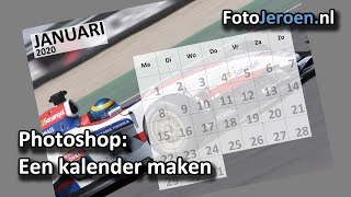 Een kalender maken Photoshop [upl. by Robbyn]