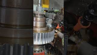 5 module spur gear cutting engineering gear hobbing machanical [upl. by Anawyt]