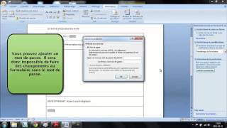4Protéger le formulaire dans Word [upl. by Acinok]
