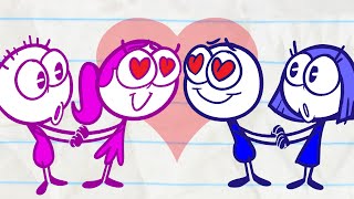 Pencilmates Love Is In THE WAY  Animated Cartoons Characters  Animated Short Films Pencilmation [upl. by Liba341]