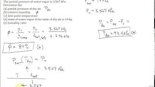 Calc moist air properties solve problem [upl. by Fellner]