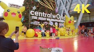 4K  Giant Pikachu at Centralworld The Great Celebration 2024  Bangkok [upl. by Kerr]