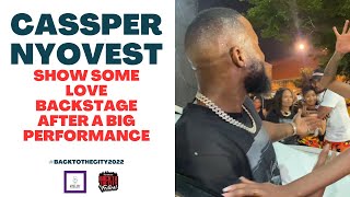 Cassper Nyovest Show some Love backstage after a big performance backtothecity2022 [upl. by Adok]