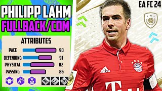 COMPLETE BEST PHILIPP LAHM FULLBACKCDM BUILD EA FC 24 Pro Clubs [upl. by Amil]