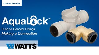 How to ConnectDisconnect AquaLock Fittings [upl. by Nomrac764]