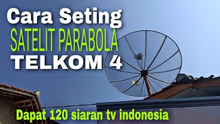 Frekuensi Telkom 4 Terbaru 2024 di receiver satelit parabola [upl. by Eilesor]