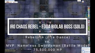 iRO Chaos Rebellion  Edda Biolab BossMVP Solo  Fire Dance  Pistol [upl. by Lohrman]