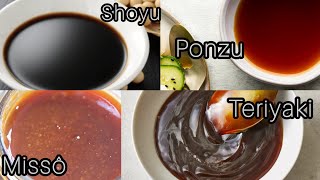 Receita dos 4 Molhos Japoneses Teriyaki Shoyu Missô Ponzu [upl. by Hillier]