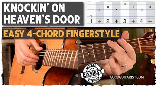 Knockin on Heavens Door  4Chord Fingerstyle [upl. by Drofdeb]