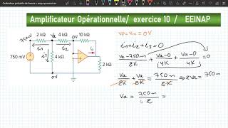 amplificateur operaionnel exercice corrigé 10 [upl. by Hike679]