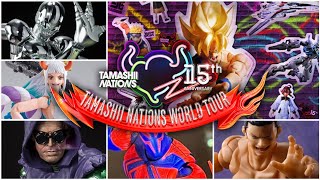 Tamashii Nations World Tour 15th Anniversary SH Figuarts Reveals amp Prototypes ￼ [upl. by Erehs373]