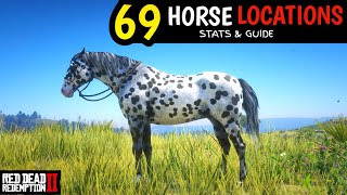 All 69 Unique Horses With Map Locations In Red Dead Redemption 2 [upl. by Engedus87]