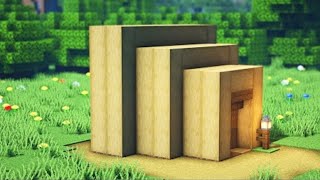 ⚒️Minecraft Easy Small Wooden Modern House for Survival Mode minecraft [upl. by Ttebroc717]