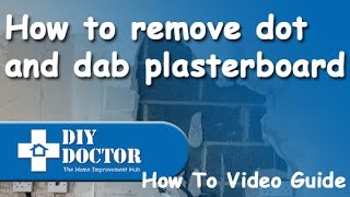 Removing dot and dab plasterboard [upl. by Sankey]