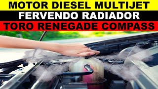 Motor diesel fervendo radiador multijet 20 toro renegade compass junta do cabeçote [upl. by Anahcar133]