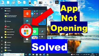 How To Fix App Not Opening Problem Solution  How To Fix Windows 10 Apps Not Working [upl. by Enrica]